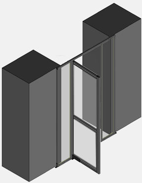 double sliding containment door